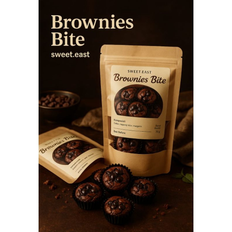 

sweet.east - Brownies bite / brownies cookies / brownies kering (Harga per 10 pcs)
