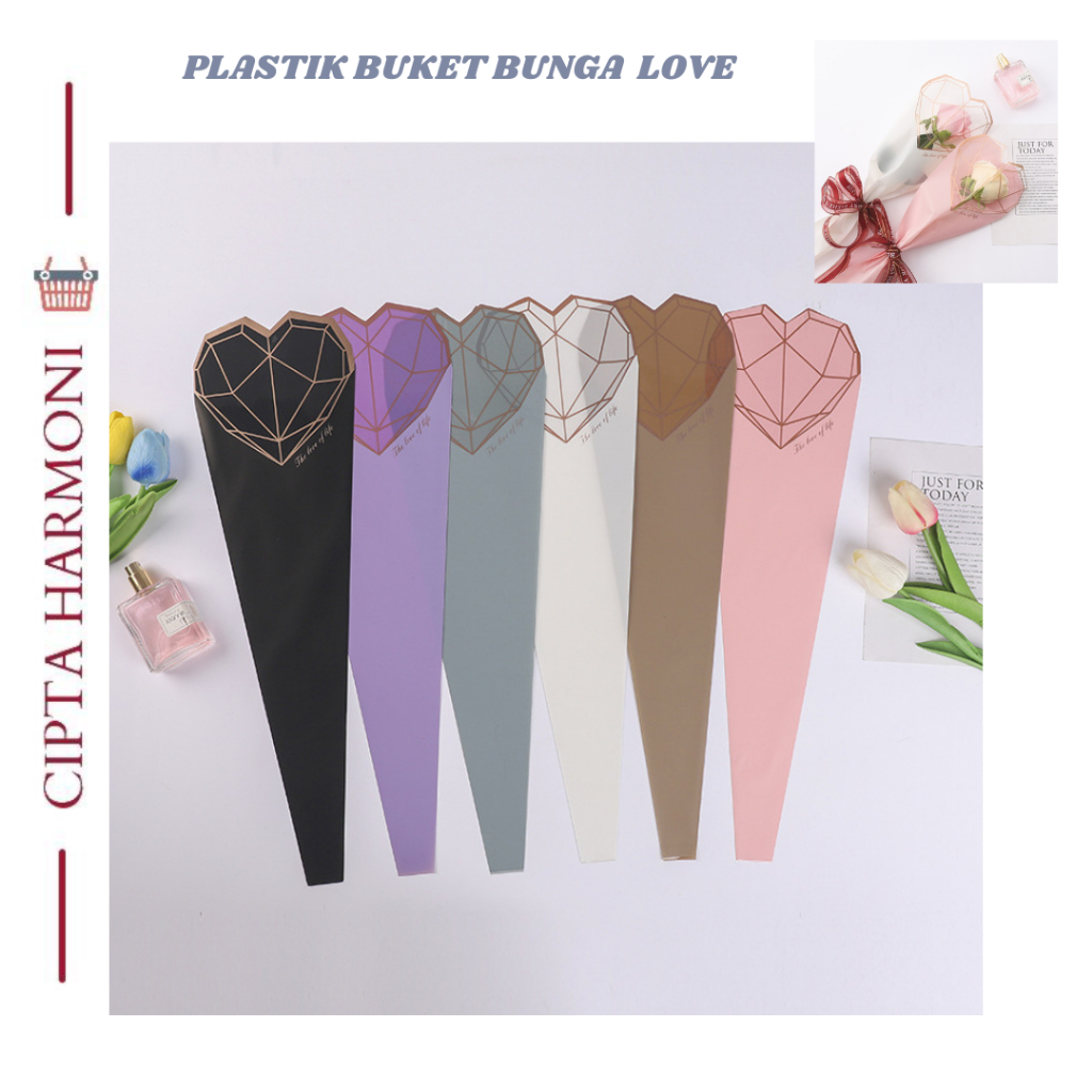 

Plastik Pembungkus Bunga Mini Buket Plastik Bunga Mawar Per Tangkai SF01