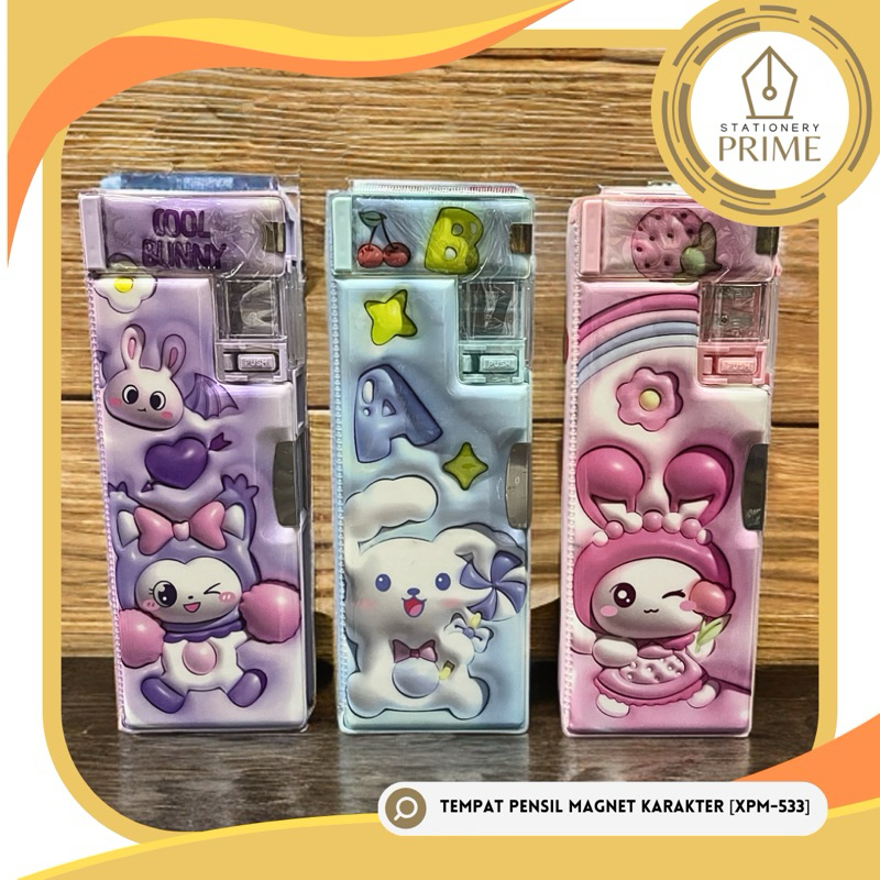 

Tempat Pensil / Kotak Pensil / Pencil Case Anak Sekolah Magnet Karakter Capybara Unicorn Astronot Sea Animal Bunny [XPM-533]
