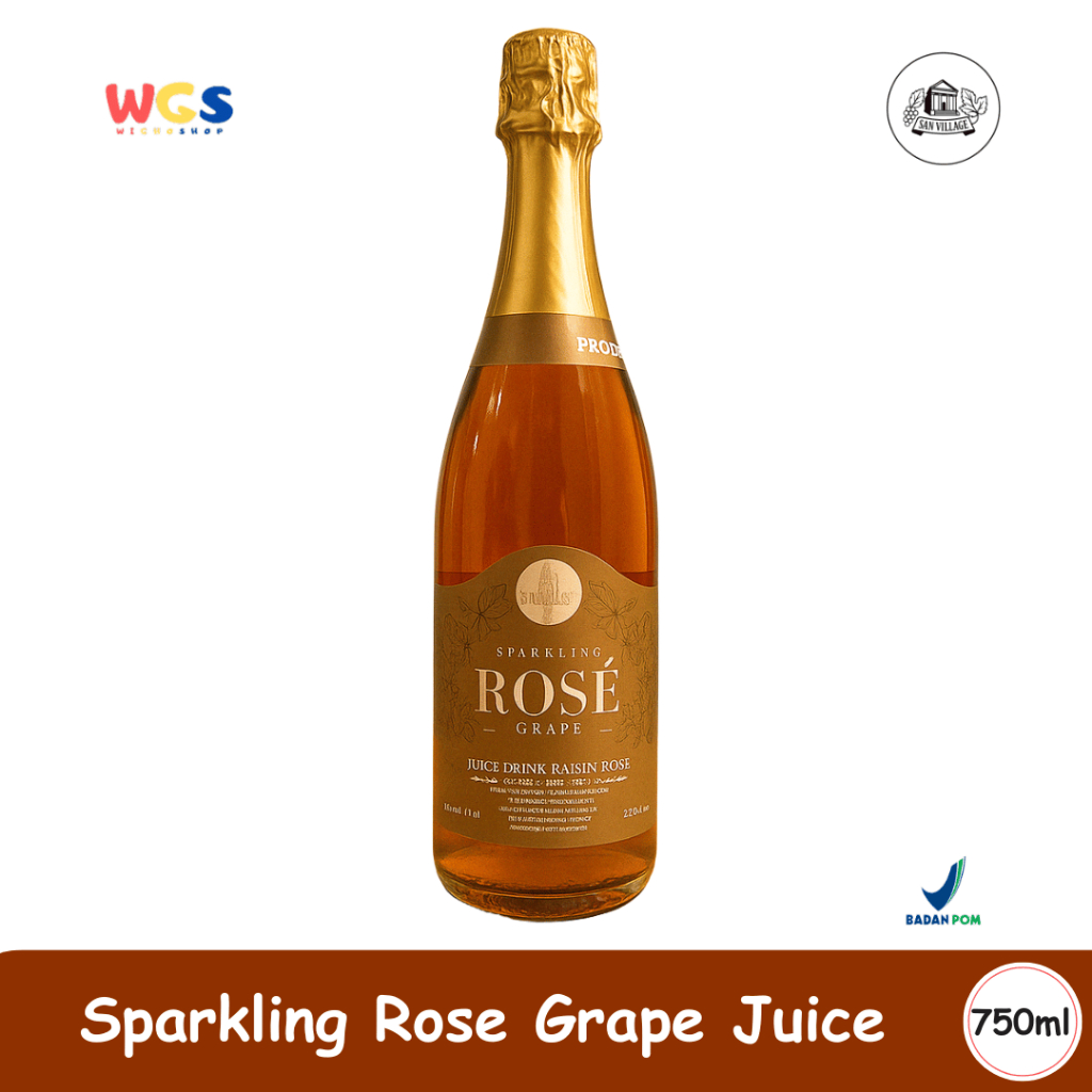 

Star Village Sparkling Rosé Grape Juice 750mL – Minuman Anggur Berkarbonasi Tanpa Alkohol