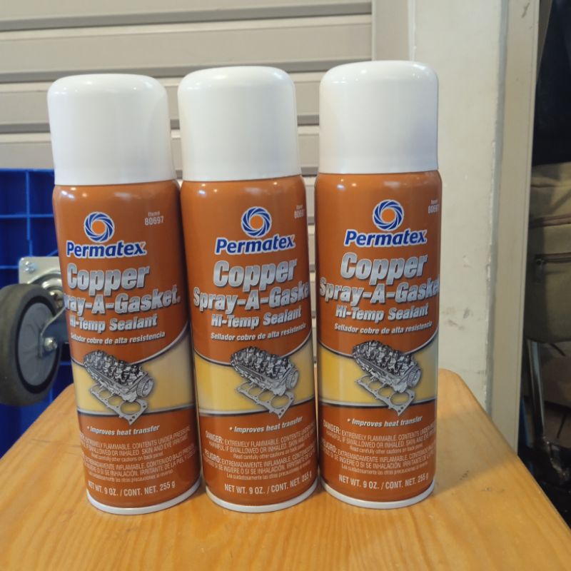 Permatex  cooper spray A gasket hi- temp sealent