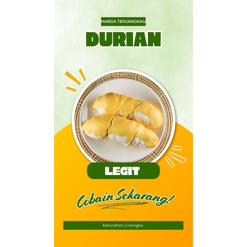 

DURIAN KUPAS MONTONG PALU MANIS LEGIT FRESH