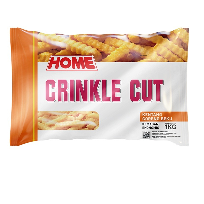 

HOME FRENCH FRIES CRINKLE CUT & SHOESTRING | HOME KENTANG GORENG BEKU 1KG