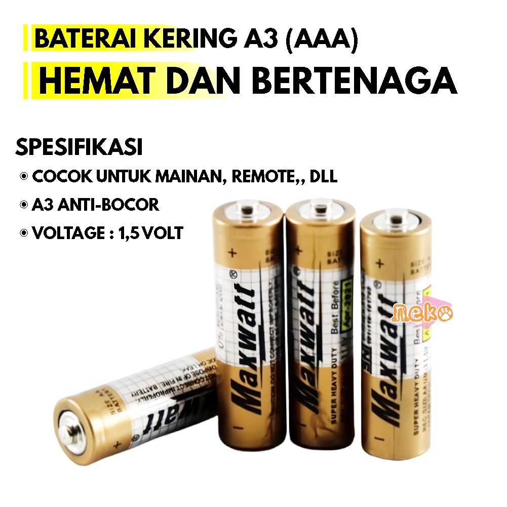 Baterai/Battery/Baterai AA/AAA1.5V - BB - BB untuk jam dinding, mainan, Baterai Battery