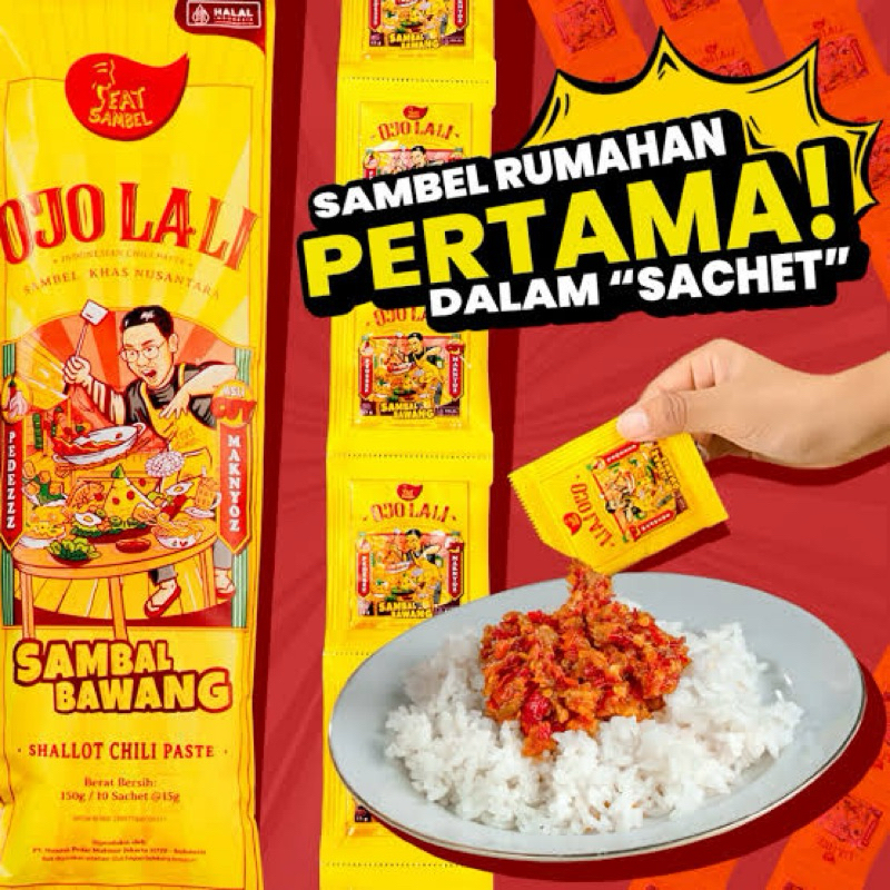 

EAT Sambel - Sambel Bawang Ojolali Isi 10 Sachet