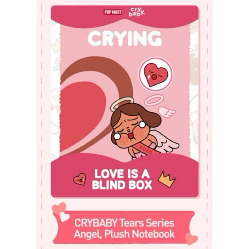 

Notebook crybaby tears plush notebook / crybaby mirror tears Series Plush/ badge crybaby tears angel