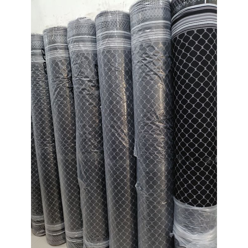 bahan katun rayon motif kotak persegi .bahan baju gamis halus.harga 0.5Meter