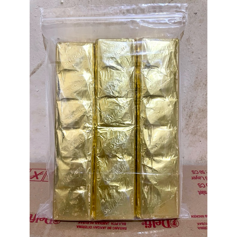

Silverqueen Mede/Almond 55gr Foil Batangan 9pcs