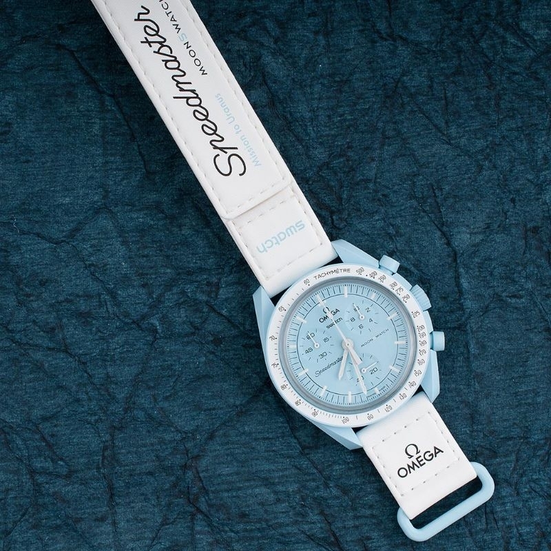 jam tangan preloved OMEGA x SWATCH moonswatch mission to uranus 100% original authentic