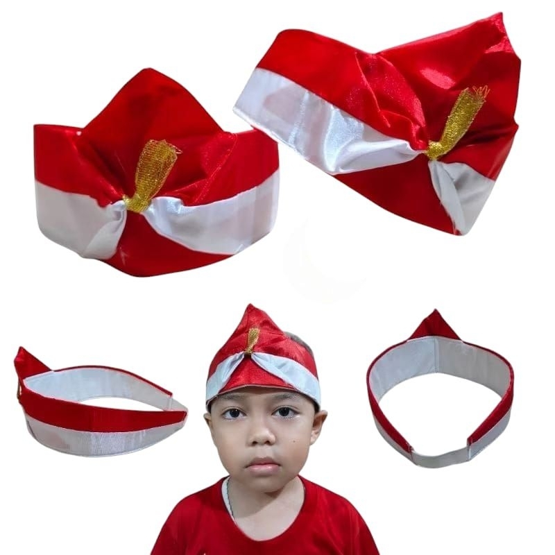 Udeng Merah Putih / Ikat Kepala Merah Putih / Blangkon Merah Putih