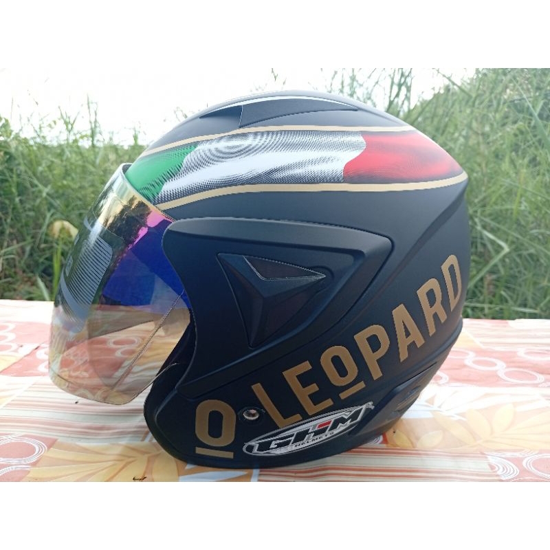 Helm Half face dewasa Leopard GHM