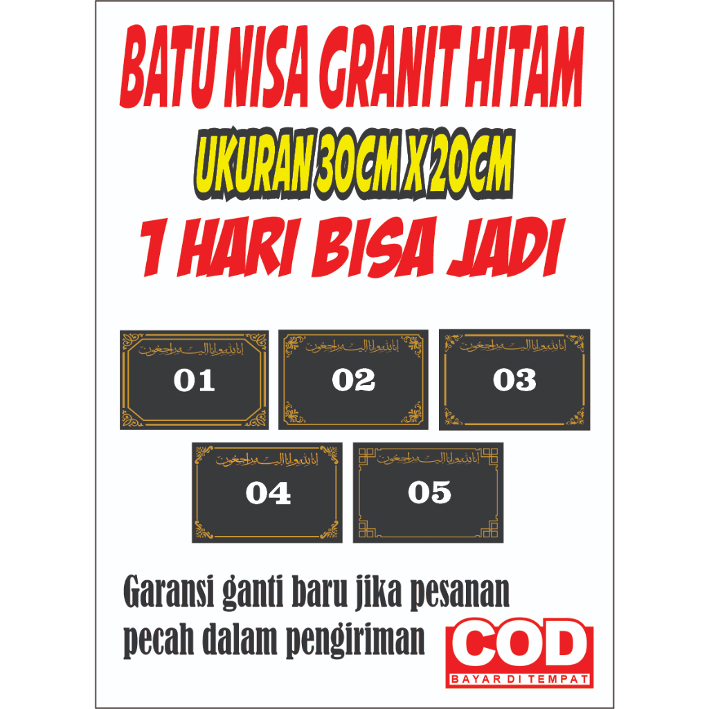 NISAN GRANIT MAKAM/KUBURAN