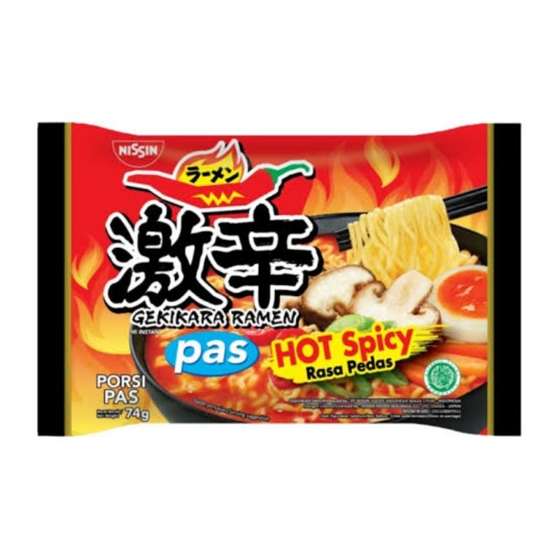 

(ECER) Nissin Gekikara Ramen Hot Spicy 74gr