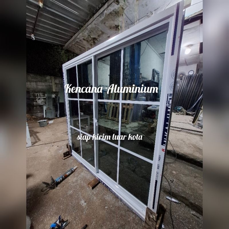 Jendela Sleding Aluminium L150 x T150