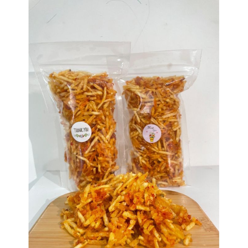 

Kentang Mustofa Crunchy pedas manis premium