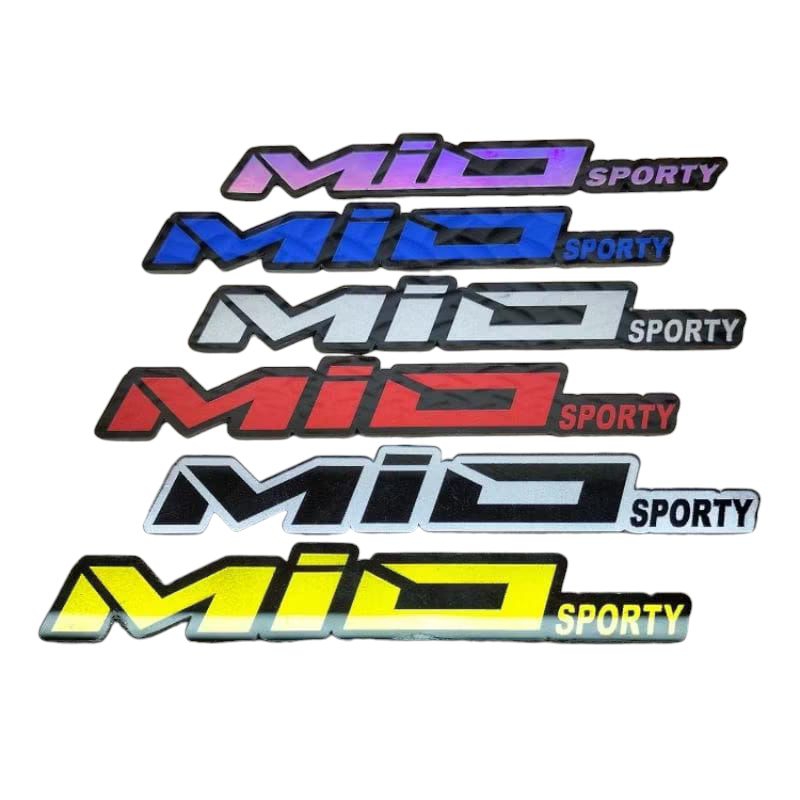 Emblem Yamaha Mio Sporty Logo 3D Emblem Timbul Mio Sporty Acrylic 2mm