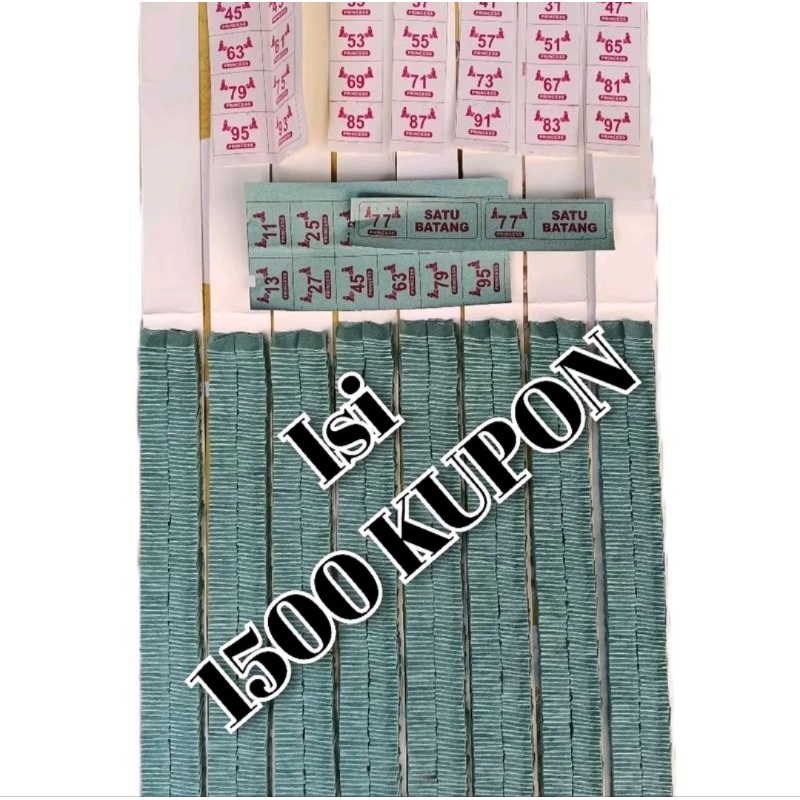 cabutan kosongan mainan jadul isi 1500 kupon / Mainan Kupon Cabut
