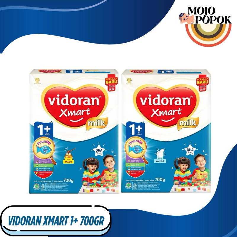 

VIDORAN Xmart 1+ (700gr) All Variant / Susu Formula Pertumbuhan Anak