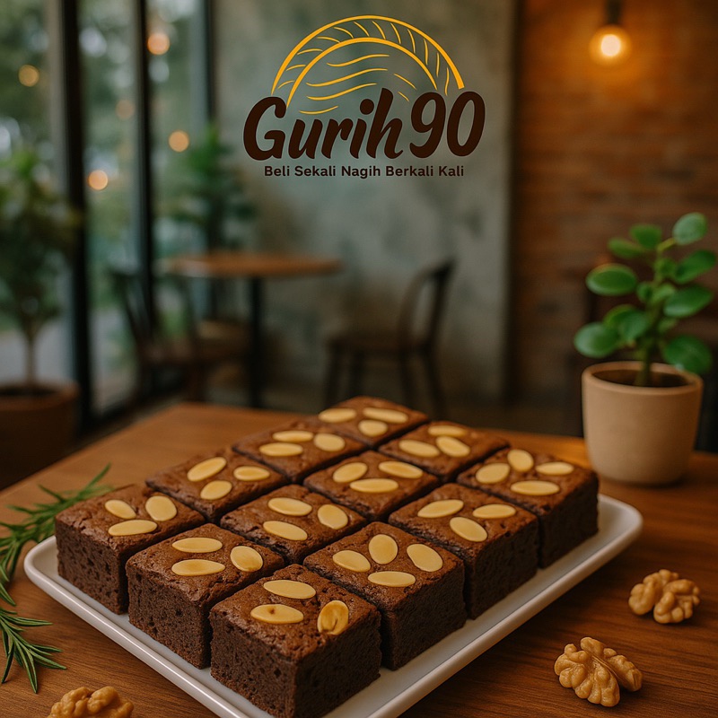 

brownies panggang fudgy sekat premium