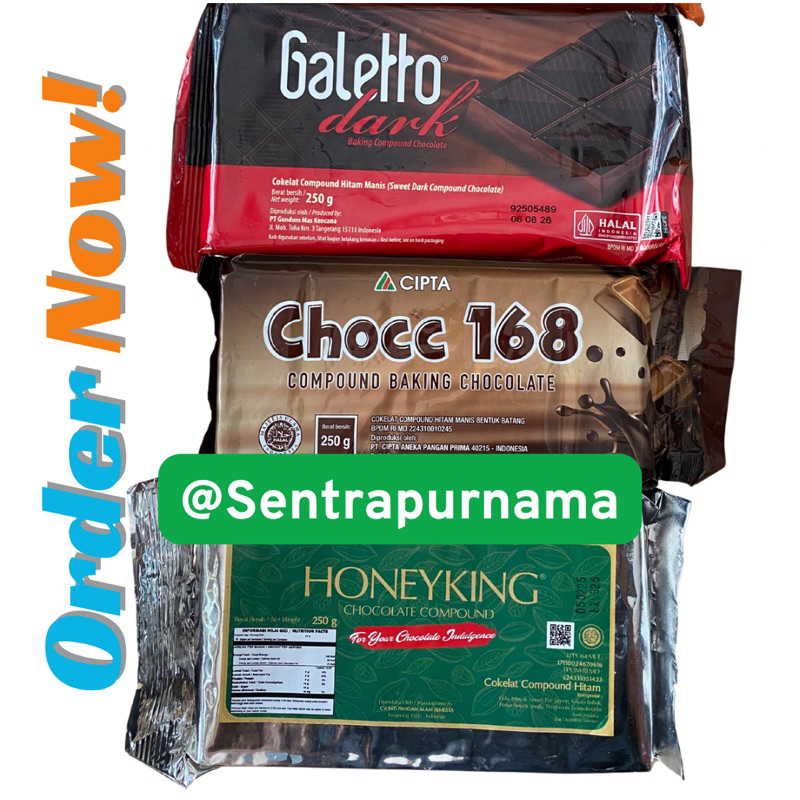 

Cokelat Batangan, Galetto, Chocc 168, Honeyking