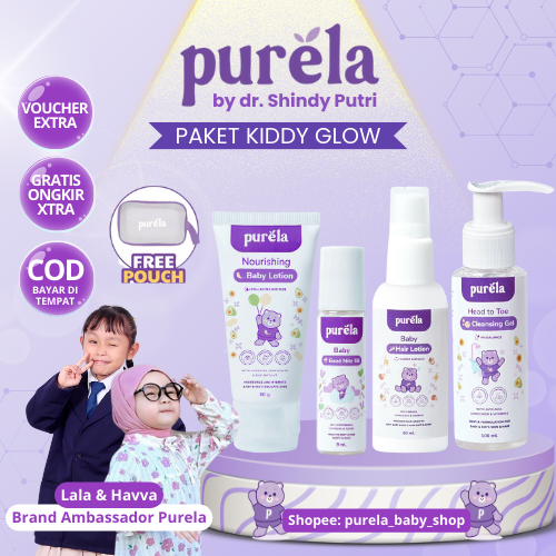 Purela Handbody Anak untuk Mencerahkan Perlengkapan Mandi Set Kiddy Glow