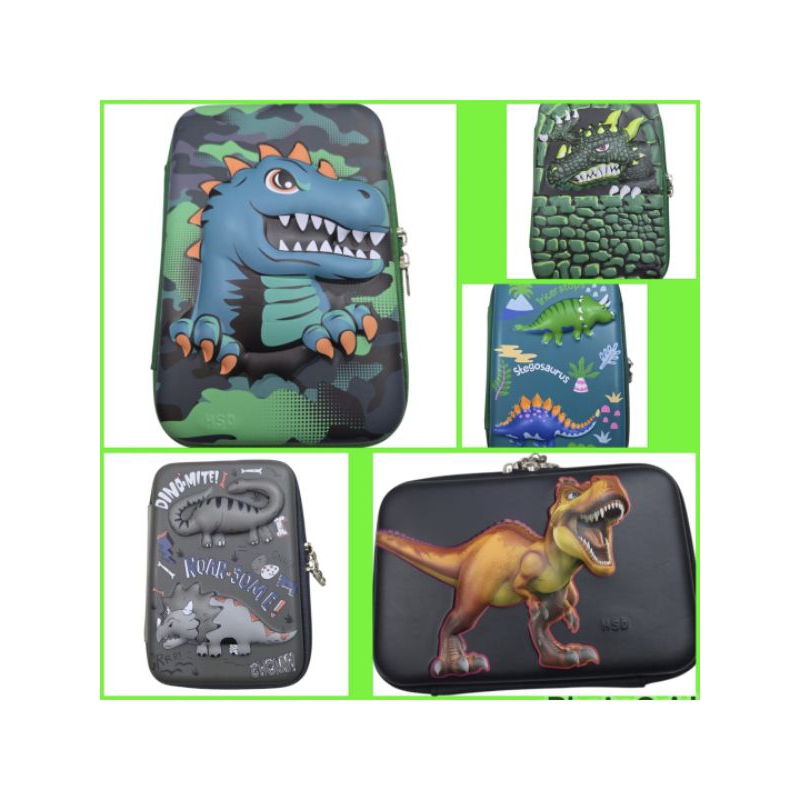 

ERAWAN BAGS - TEMPAN PENSIL 3D MOTIF DINOSAURUS TIMBUL