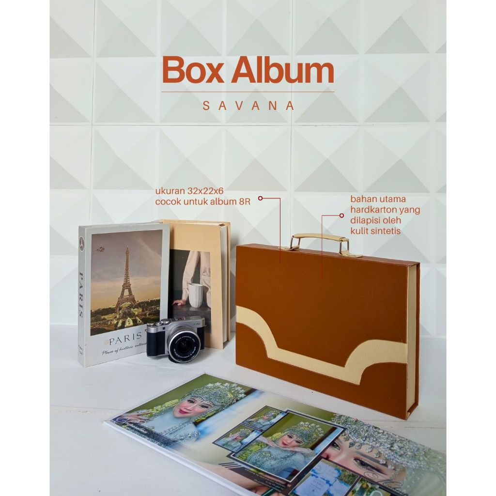 Tempat Album Foto Leather Eksklusif | Box Album Foto Murah