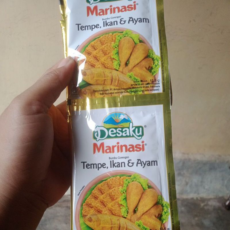 

Marinasi bumbu gorengan Tempe, ikan dan ayam isi 12pcs