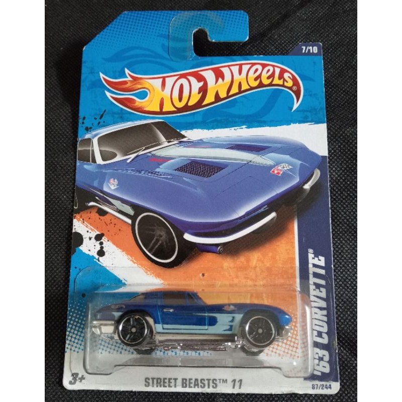 HOT WHEELS '63 CORVETTE BIRU