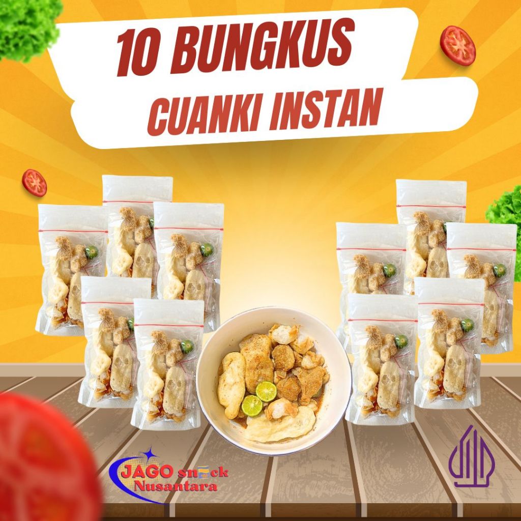 

10 Bungkus Cuanki Instan Paket Irit Ekonomis Hotpot Instan