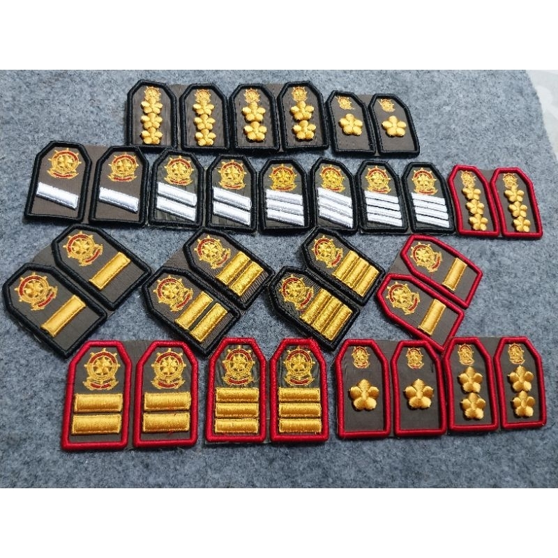 PANGKAT SATPOL PP POL PP  BORDIR TIMBUL PDL 3D