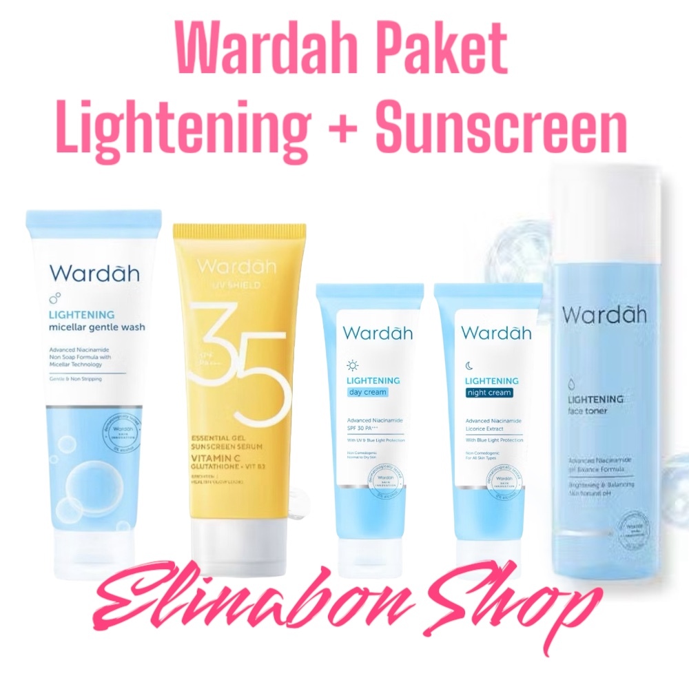 Paket Wardah Lightening+Sunscreen