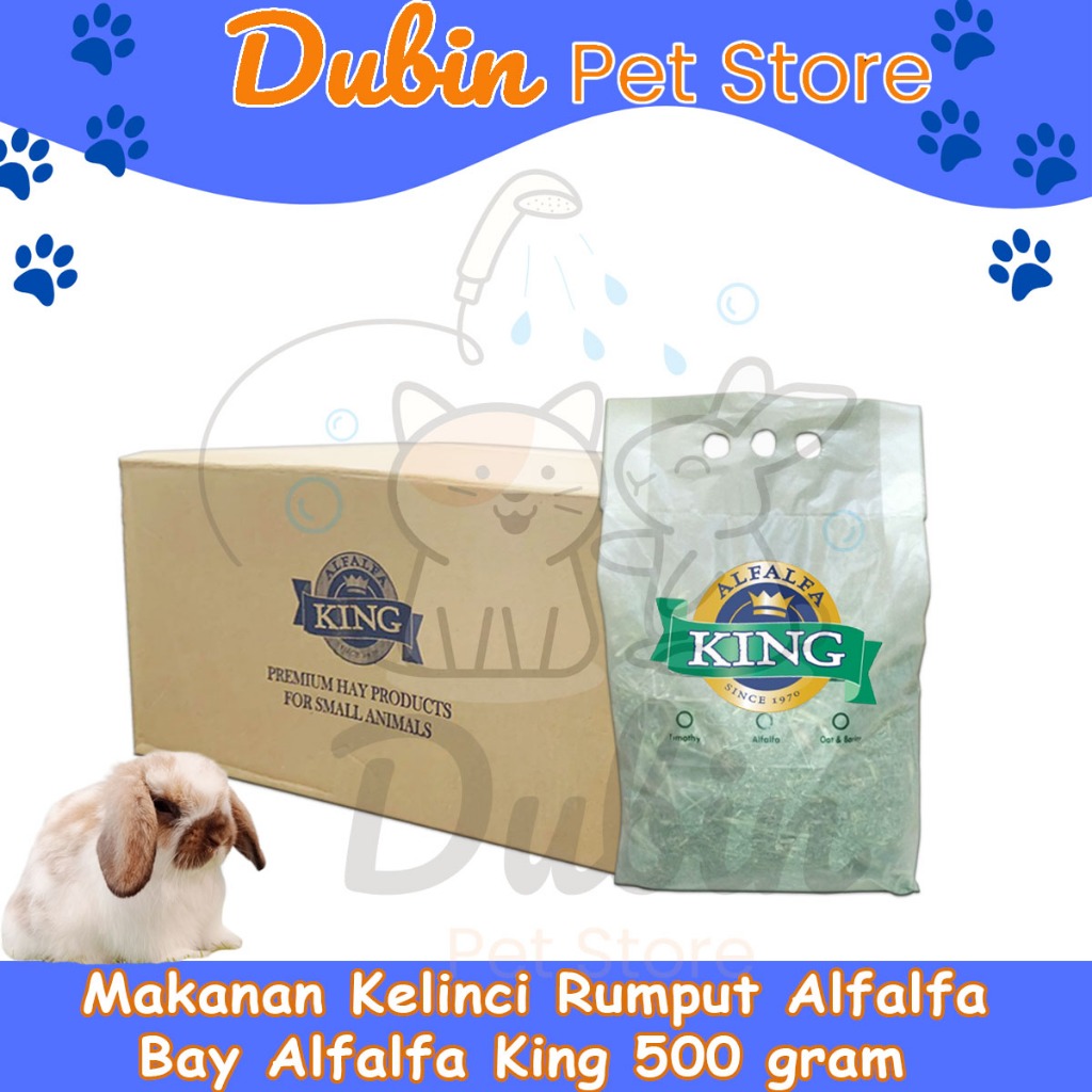 Alfalfa Hay 500 gr Alfalfa King AFK - Makanan Kelinci Rumput Hay Alfalfa 500 gr