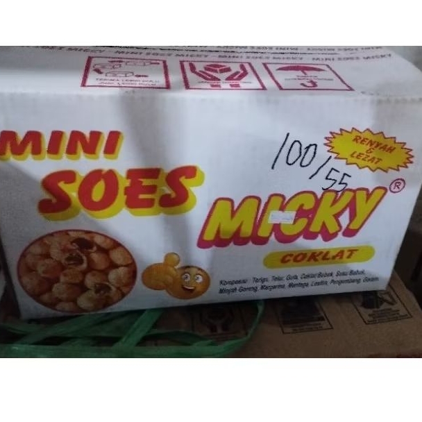

kue soes 1dus (2kg) kue soes micky coklat