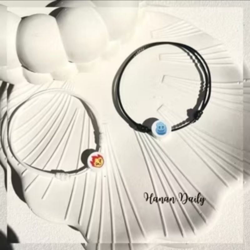COD,,, SEPASANG GELANG ELEMENTAL DAN AIR API GELANG CUBE PASANGAN TALI KOREA WATERPROOF
