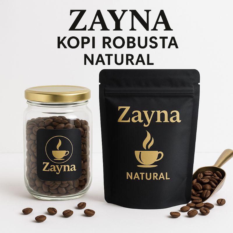 

ZAYNA KOPI BUBUK ROBUSTA NATURAL 150g -TANPA GULA | KOPI MURNI DARI GUNUNG MURIA