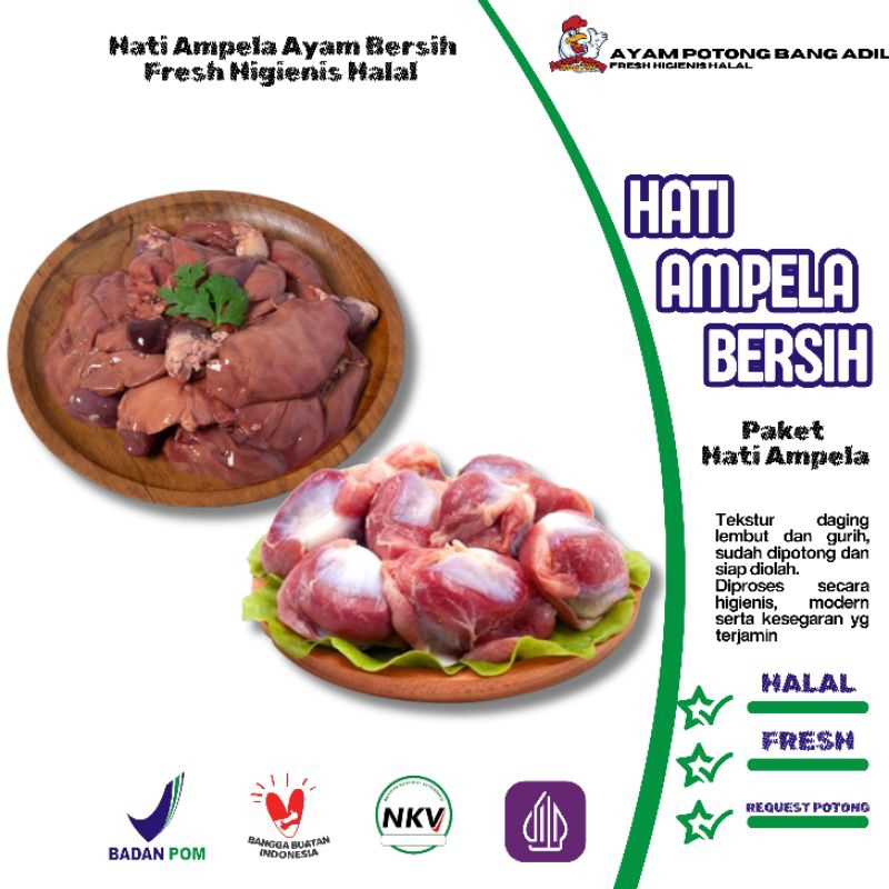 

Hati Ampela Ayam Bersih | Hati Ampela Ayam Segar | Ayam Fresh Higienis Halal