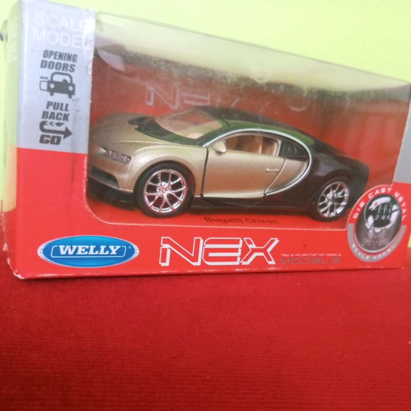 diecast miniatur mobil bugatti chiro