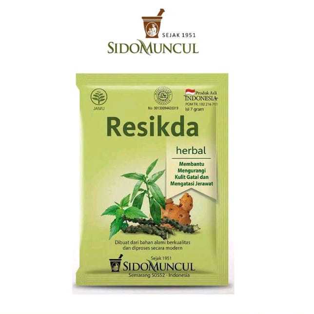 

JAMU RESIKDA SIDOMUNCUL | OBAT HERBAL GATAL DAN BISUL - ED 12/2025