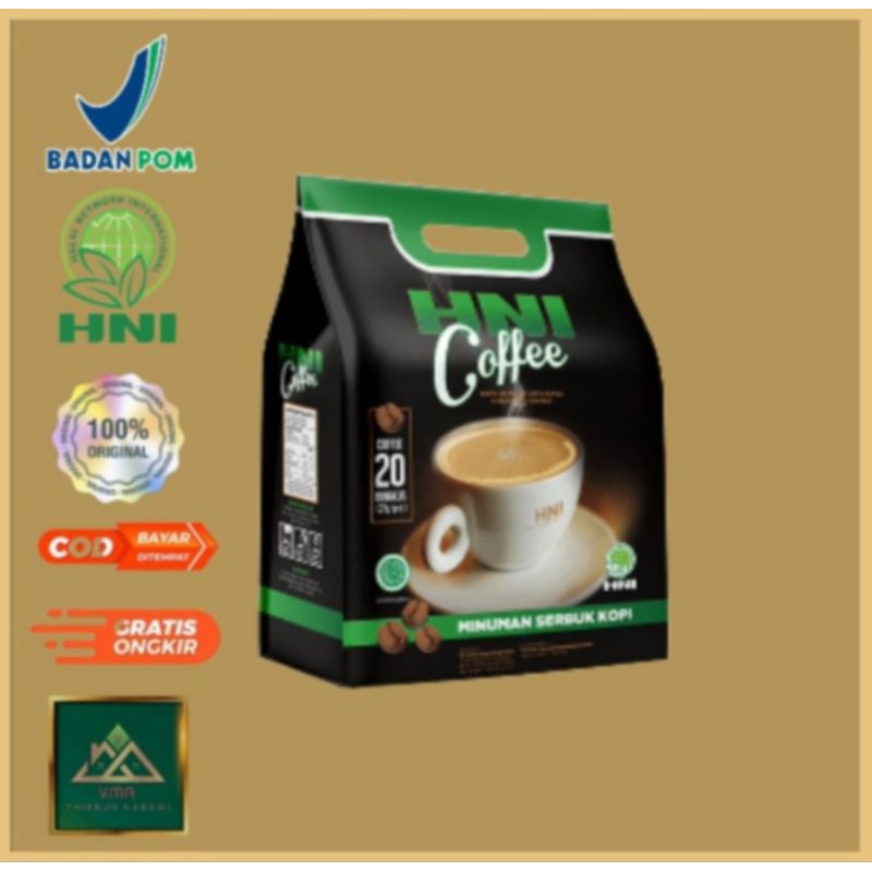 

HNI COFFEE 20 SACHET@27GR/BUNGKUS✅️