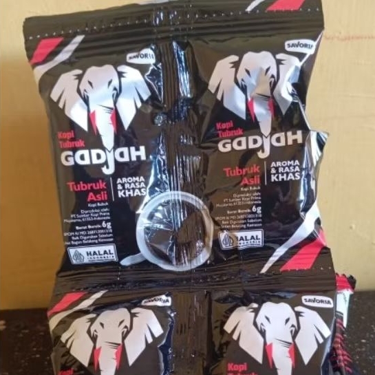 

kopi gajah sachet 10x(2x6grm)