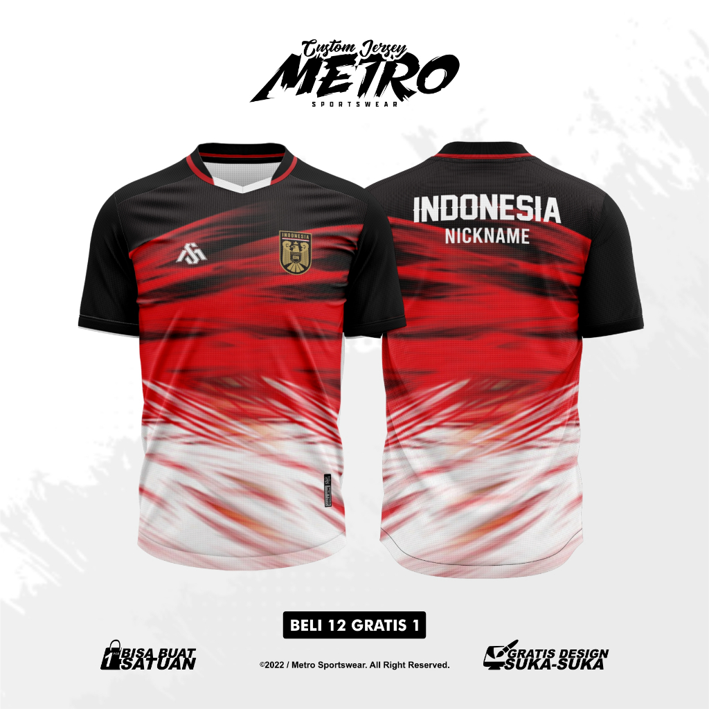 Jersey Badminton Custom Full Printing