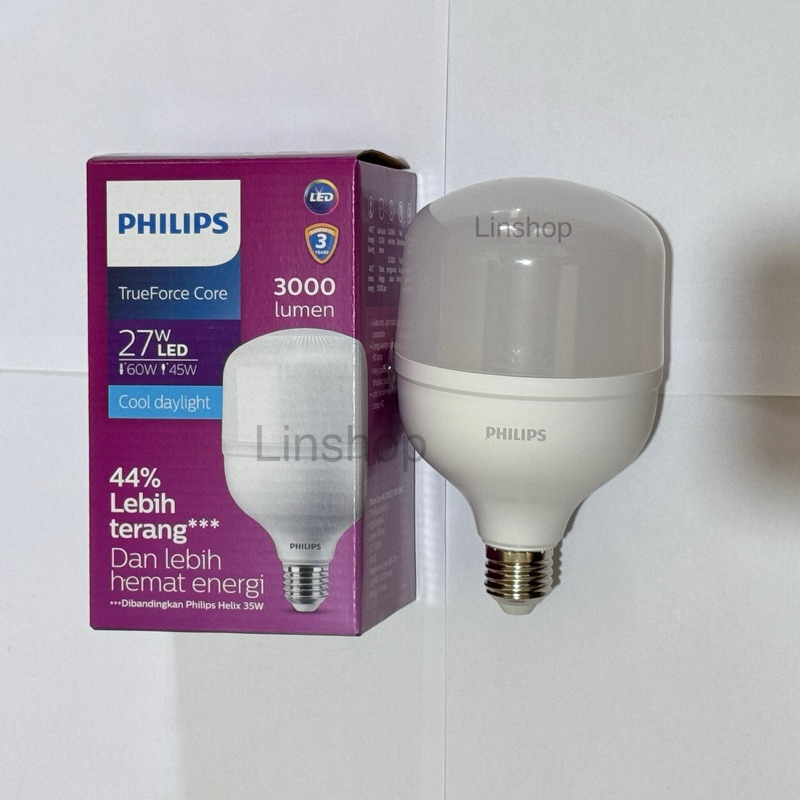 PHILIPS LAMPU TRUEFORCE LED 27 WATT 27 W (PENGGANTI 30W) PUTIH LED 27W PHILIPS