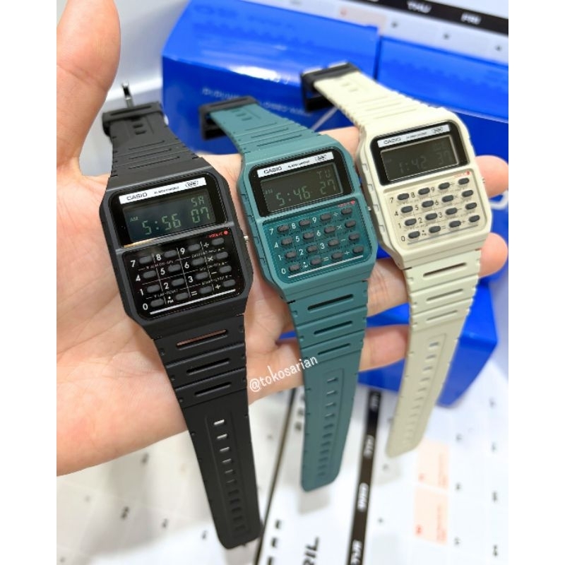 Casio Jam Kalkulator CA-53W CA-53WF CA-53WB Original Bergaransi Jam Tangan Kalkulator