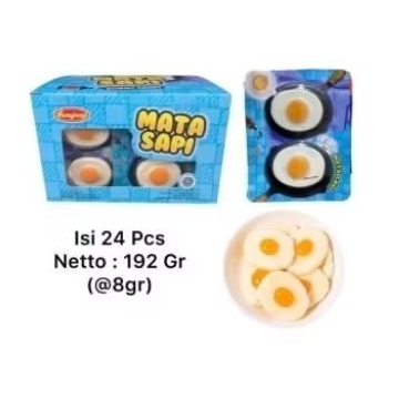 

1 dus ranjani Permen Gummy Mata Sapi isi 15 box,1 box isi 24 pcs