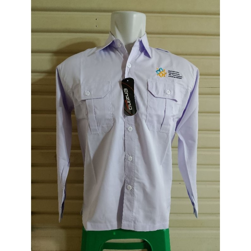 Kemeja Kemendukbangga Seragam BKKBN Putih Panjang