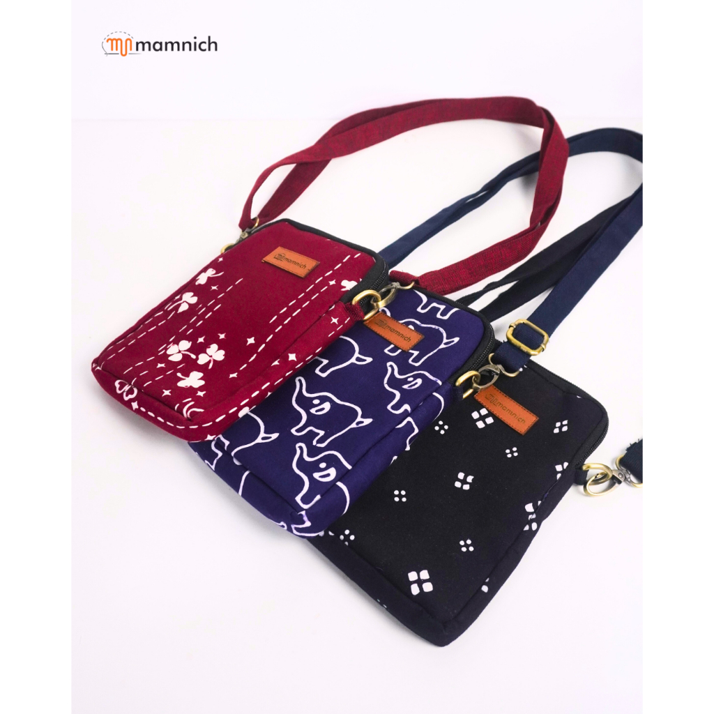 Tas Selempang HP Pria Wanita Tas HP Aesthetic Ethnic Tas HP kecil batik etnik - Batik Cap
