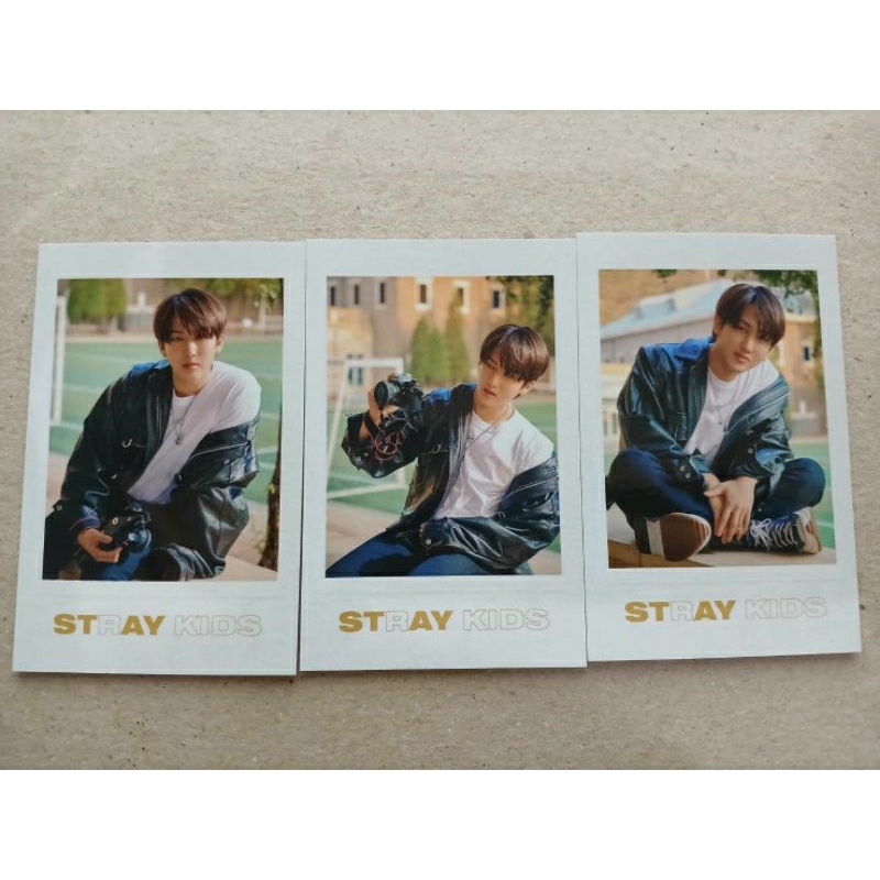 stray kids changbin polaroid set photocard [shopee video in bio]