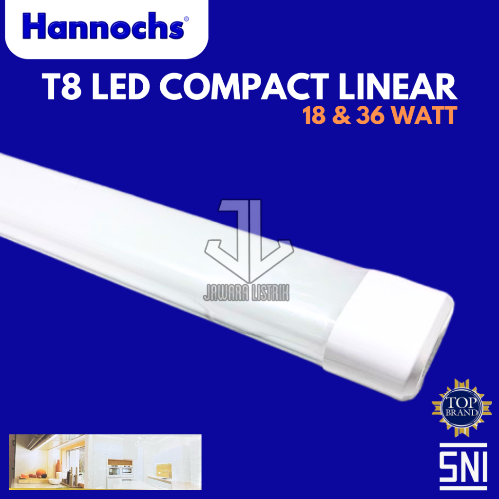 HANNOCHS LED TUBE LIGHT T8 COMPACT LINEAR LAMPU TL LED T8 18 & 36 WATT
