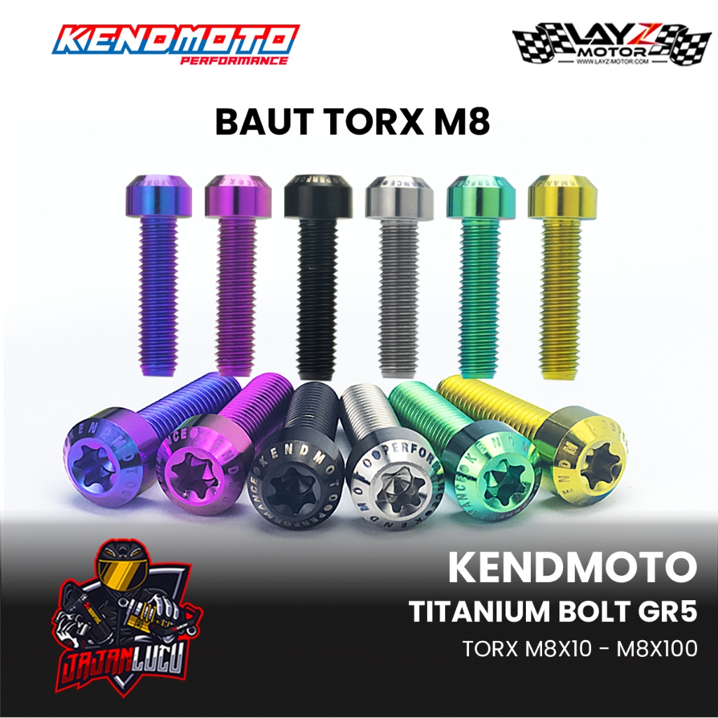 KENDMOTO BAUT TITANIUM TORX M8